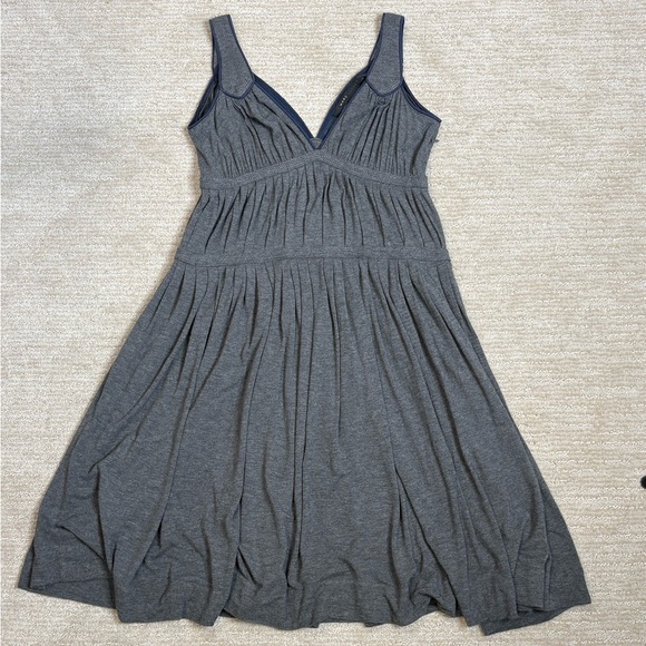 Marc Jacobs Babydoll Jersey Knit Tank Dress Size Small Shirred Pleated A-Line - Picture 8 of 12